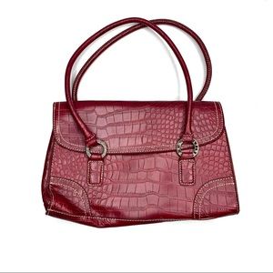 Tommy Hilfiger Red Leather Hand Bag